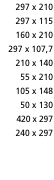 297 x 210 297 x 115 160 x 210 297 x 107,7 210 x 140  55 x 210 1